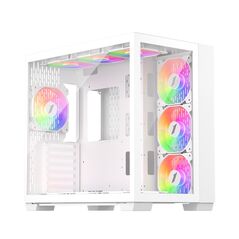 Case mv8(atx) white, f&l side panel: tempered glass,  Carcase | electropc.ro