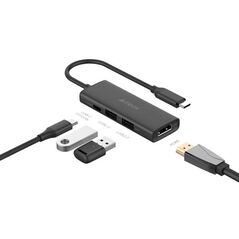 Docking station a4tech universal, 4-in-1, 0.15 m, gri,  Hub-uri USB | electropc.ro