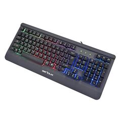 Kit gaming serioux kayel 4 in 1, tastatura de gaming, 104 taste, 19 taste anti-ghosting , design slim, iluminare rainbow, structura metalica gri, taste negre + design cu palm rest, cablu usb 1.5m pvc, plug and play; mouse gaming, senzor sunplus 199, 800-6,  Kit mouse tastatura | electropc.ro