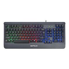 Kit gaming serioux kayel 4 in 1, tastatura de gaming, 104 taste, 19 taste anti-ghosting , design slim, iluminare rainbow, structura metalica gri, taste negre + design cu palm rest, cablu usb 1.5m pvc, plug and play; mouse gaming, senzor sunplus 199, 800-6,  Kit mouse tastatura | electropc.ro