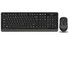 Kit tastatura si mouse a4tech fg1010, wireless, grey  FG1010 GREY