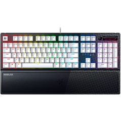 Tastatura razer blackwidow v3 roblox edition, cu fir, switch-uri green (tactile & clicky), form factor: full size, cu taste multimedia, iluminare customizabila rgb razer chroma, taste abs, cu wrist rest inclus, negru,  Tastaturi | electropc.ro