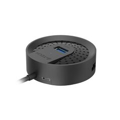 Hub extern a4tech, porturi usb-a: usb 3.0 x 4, conectare prin usb-c , cablu 0.50 m, negru,  Hub-uri USB | electropc.ro