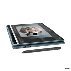Laptop lenovo yoga 7 14arb7, 14" 2.8k (2880 x 1800) & touch, oled, 90 hz, amd ryzen 7 6800u (8c / 16t, 2.7 / 4.7ghz, 4mb l2 / 16mb l3), 32gb, 1 tb, amd radeon 680m graphics, windows 11 home, stone blue, 3y premium care with onsite upgrade,  Laptopuri | electropc.ro