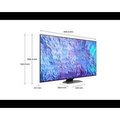 Televizor smart qled samsung 85q80c 216 cm (85") 4k ultra hd wi-fi negru,  Televizoare | electropc.ro