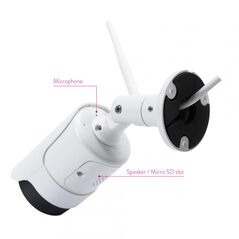 Camera supraveghere video pni house ip52lr 2mp 1080p wireless cu ip de exterior si interior si slot microsd, mod noapte, senzor imagine: cmos 1/2.8", lentila: 3.6mm, unghi de vizualizare: 80°, compresie imagine: h.264, 30 fps, microfon integrat, difuzor i,  Camere supraveghere IP | electropc.ro