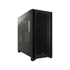 Carcasa corsair 4000d airflow tempered glass mid-tower atx, fara sursa, black,  Carcase | electropc.ro