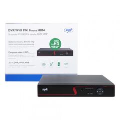 Dvr / nvr pni house h814 - 16 canale ip full hd 1080p sau 4 canale analogice 5mp, numar canale video: 4 canale, compresie video: h.265, rezolutie: analog: 4 x 5mp ip: 16 x 1080p / 8 x 5mp hibrid: 4 x 5mp + 2 x ip 1080p, iesire: 1080p(vga) / 1080p(hdmi), s,  Camere supraveghere IP | electropc.ro