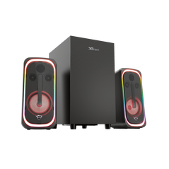 Boxe stereo 2.1 trust gxt 635 rumax rgb, 80 w, negru,  Sisteme audio | electropc.ro