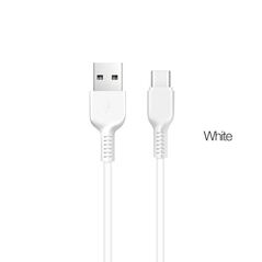 Hoco x20 flash / cablu date usb to type-c, silicon, 2a, 3m, alb,  Accesorii | electropc.ro