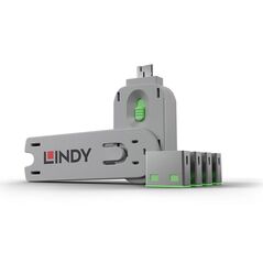 Lindy ly-40453, usb type a port blocker key, 4 bucati, orange,  Cabluri periferice | electropc.ro