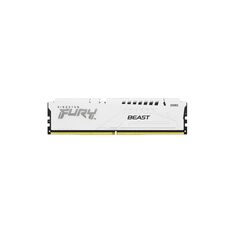 Memorie ram kingston, dimm, ddr5, 32gb, 5600mhz, cl40, 1.35v, fury beast white, rgb,  Memorii RAM Desktop | electropc.ro
