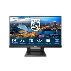 Monitor 23.8" philips 242b1tc, fhd 1920*1080, ips, wled, anti-glare, 3h, haze 25%, 16:9, 75 hz, 4 ms, 250 cd/ mp, 178/178, lowblue mode, adaptive sync, touch 10 puncte, vga, dp, 3* usb, headphone out, boxe 2* 2w, kensington lock, vesa 100* 100, cabluri hd,  Monitoare LED | electropc.ro
