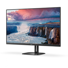 Monitor 27" aoc 27v5ce/bk, tehnologie display: ips, rezolutie: 1920x1080, tip iluminare fundal: w-led, aspect ratio: 16:9, anti glare, luminozitate: 300 niti, timp de raspuns: 4ms gtg, angle view: 178/178, contrast static: 1000:1, contrast dinamic: 20m:1,,  Monitoare LED | electropc.ro
