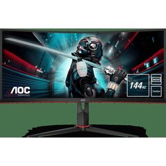 Monitor wled aoc cu34g2x/bk, 34inch, uwqhd va, 1ms, 144hz, negru,  Monitoare LED | electropc.ro