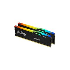 Memorie ram kingston, dimm, ddr5, 64gb, 6000mhz, cl40, 1.35v, fury beast, kit of 2, rgb,  Memorii RAM Desktop | electropc.ro