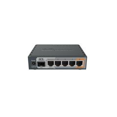 Mikrotik 5-port gigabt ethernet router, rb760igs, 5* 10/100/1000ethernetports, cpu nominal frequency: 880 mhz, 2* cpu core count, 4*cpu threadscount, size of ram: 256 mb, max power cons 11w, 1x sfp ports, 1x usbports,  Routere | electropc.ro