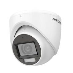 Camera hikvision turret smart hybrid light colorvuds-2ce76d0t- lpfs(2.8mm); senzor: 2 mp cmos; rezolutie: 1920 (h) × 1080 (v); iluminare: 0.01 lux @ (f1.6, agc on), 0 lux with ir; lentila: fixa 2.8mm, horizontal fov: 101°, vertical fov: 56°, diagonal fov:,  Camere supraveghere | electropc.ro