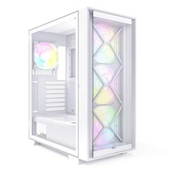 Carcasa montech air 1000 premium mid-tower tempered glass alb, preinstalled fans 1x 120 mm, 3x 140 mm,  Carcase | electropc.ro