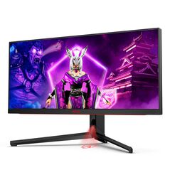 Monitor aoc ag344uxm 34 inch, panel type: ips, backlight: miniled, resolution: 2560x1440, aspect ratio: 21:9,  refresh rate:170hz, response time gtg: 1ms, brightness: 1000 cd/m², contrast (static): 1000:1, contrast (dynamic): 80m:1, viewing angle: 178º(r/,  Monitoare LED | electropc.ro