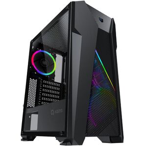 Carcasa aqirys canopus midi tower, fara sursa, black,  Carcase | electropc.ro