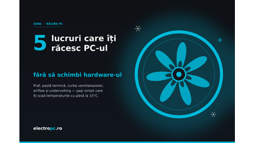 5 lucruri care îți răcesc PC-ul fără să schimbi hardware-ul - electropc.ro