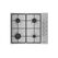 Plita incorporabila arctic argg64123sx, gaz, 4 arzatoare, gri,  Incorporabile | electropc.ro