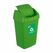 cos gunoi capac batant, reciclare eco 35 l, verde, heinner care,  Cosuri de gunoi | electropc.ro