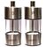 Set 2 rasnite sare & piper, inox, 9 cm, art of dining by heinner,  Rasnite & dozatoare condimente | electropc.ro