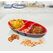 Set doua tavi aperitiv cu 3 compartimnte, 25.5 x 15 x 3 cm, rosu, art of dining by heinner,  Accesorii bucatarie | electropc.ro