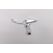 Maneta frana pegas bl 81g 2dgt argintiu,  Piese ciclism | electropc.ro