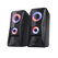 Boxe trust gxt 606 javv, iluminare rgb led, putere maxima 12w, frecventa de raspuns 160 hz - 20.000 hz, audio input 3.5mm, negru,  Sisteme audio | electropc.ro