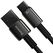 Cablu alimentare si date baseus, fast charging data cable pt. smartphone, usb la usb type-c (t), 100w, 480mbps, aliaj zinc, braided(nylon), 2m, negru,  Cabluri periferice | electropc.ro