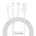 Cablu alimentare si date baseus superior series, pt. smartphone, usb la micro-usb + lightning iphone + usb type-c 3.5a, 1.5m, alb,  Cabluri periferice | electropc.ro