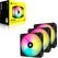 Ventilatoare corsair icue ar120 digital rgb 120mm pwm fan, triple pack, fan size 120mm x 25mm, sound level 10 - 27.3 dba black,  Ventilatoare carcasa | electropc.ro