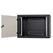 Rack de perete triton sectiune simpla 12u 500mm adancime usa sticla panouri laterale fixe sectiuni ventilatie activa, sectiuni acces cabluri sus/jos/spate securizare cu cheie, 1 pereche montanti reglabili ip30 negru,  Cabinete metalice | electropc.ro
