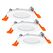 3 spoturi led incastrate ledvance recess slim downlight, 3x4.5w, 3x240 lm, lumina calda (3000k), Ø8.5cm, alb,  Aplice de exterior | electropc.ro