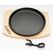 Platou servire rotund , 22 cm , fonta pura, cu maner detasabil si baza din lemn, cooking  by heinner,  Tigai si seturi | electropc.ro