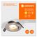 Spot led incastrat ledvance, gu10, 4.3w, 345 lm, lumina calda (2700k), Ø8cm, nichel,  Aplice de exterior | electropc.ro