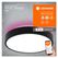 Plafoniera led rgb inteligenta ledvance smart+ wifi orbis backlight 350, 28w, 2400 lm, lumina alba si color (3000-6500k), ip20, Ø350x90mm, metal/policarbonat, negru,  Lampi de interior | electropc.ro