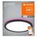 Plafoniera led rgb inteligenta ledvance smart+ wifi orbis ultra slim backlight, 19w, 1790 lm, lumina alba si color (2700-6500k), dimabila, ip20, Ø235x27mm, negru, clasa energetica e,  Lampi de interior | electropc.ro