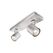 Spot dublu philips runner, 2xgu10, 2x20w, ip20, 10.9x30.5x9cm, metal, argintiu,  Lampi de interior | electropc.ro