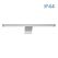 Aplica led pentru baie vivalux zoe, 8w, 700 lm, lumina neutra (4000k), 110°, ip44, 400x151x67mm, 25000h, nichel satinat,  Lampi de interior | electropc.ro