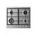 Plita incorporabila candy chg6bf4wpx gas, 60cm, 4zones, cast iron grids, 4kw double crown (front left), new timeless knob, inox,  Incorporabile | electropc.ro