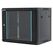 Rack 6u 600x600, montare pe perete, usa din sticla, panouri laterale detasabile si securizate, dezasamblat, culoare negru ral 9004, dateup,  Cabinete metalice | electropc.ro