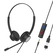 Casti cu fir call center tellur voice 420, binaural, usb jack 3.5mm, negru,  Casti audio | electropc.ro