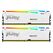 Memorie kingston 32gb ddr5 6000mhz cl30 dual channel kit  fury beast rgb white,  Memorii RAM Desktop | electropc.ro