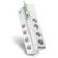 Prelungitor apc cu protectie 8 prize schuko cablu ≤3.0m protectie telefon/coax alb,  Prelungitoare | electropc.ro