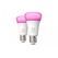2 becuri led rgb inteligente philips hue a60, bluetooth, e27, 9w (75w), 1100 lm, lumina alba si color (2000-6500k),  Becuri si Tuburi LED | electropc.ro