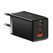Incarcator retea baseus gan5 pro, quick charge 65w, 2 porturi usb pd, 1 port usb quick charge, include cablu usb -c la usb-c de 100w, lungime 1m, negru,  Incarcatoare telefoane | electropc.ro